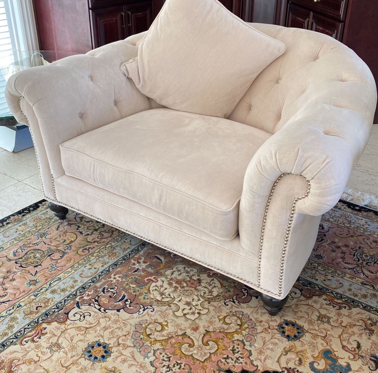 Two Sofa Chairs With Pillow For Sale