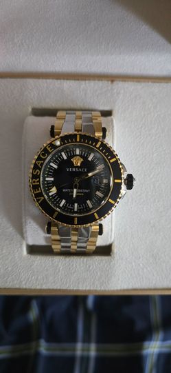 Versace V-Race Two Tone Watch