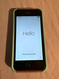 Apple iPhone 5c with Green Case
