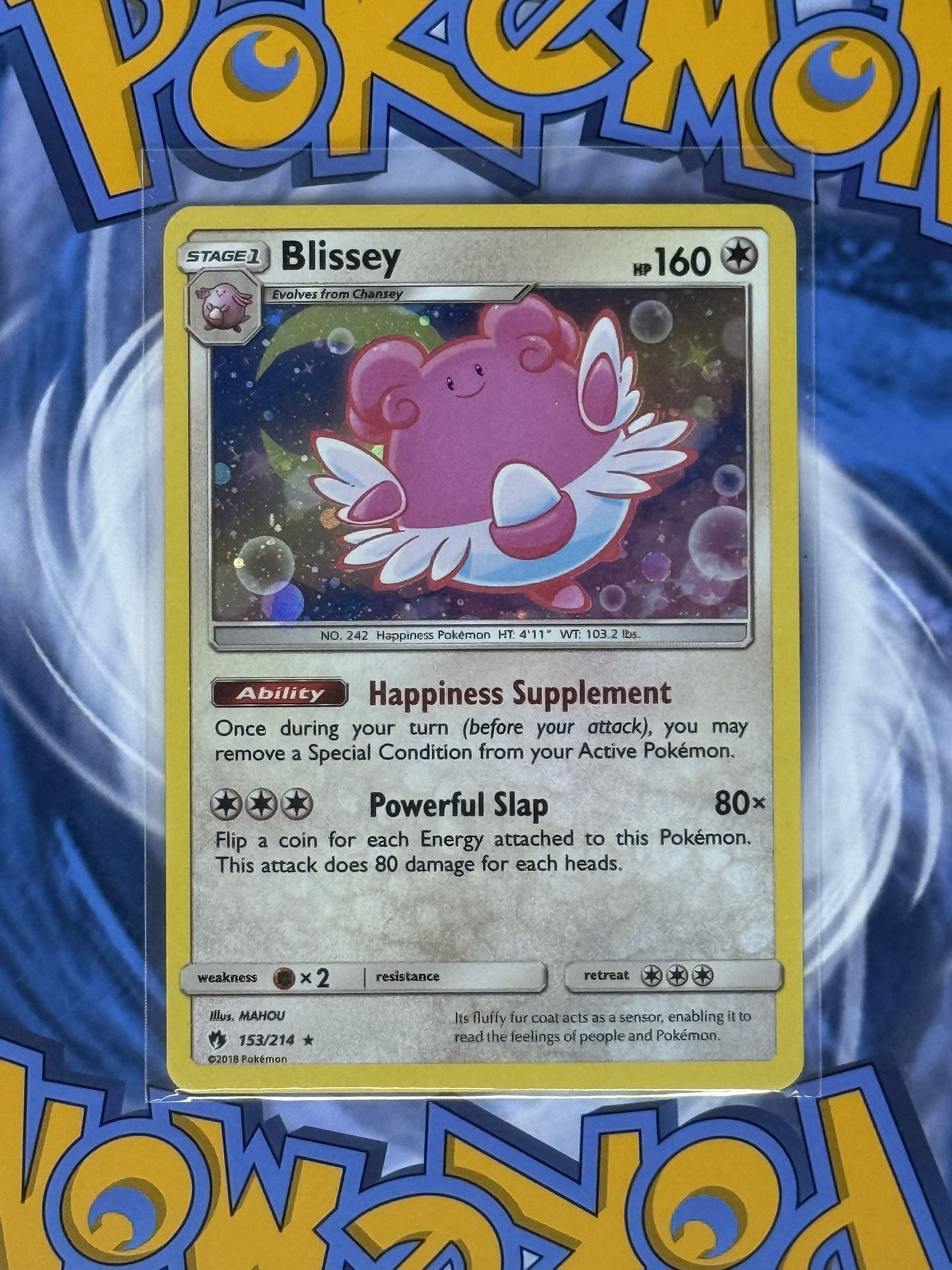 LP Blissey Cosmos Holo #153 - Lost Thunder 