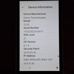 ZEBRA TECHNOLOGIES, TC52 