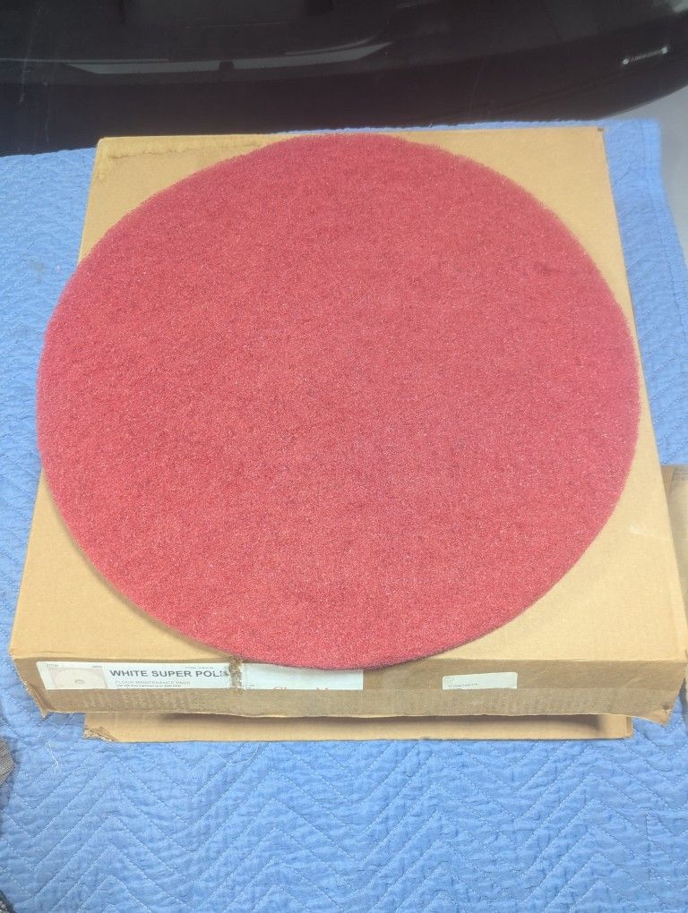 4 Pack 20" Clean-Mart Super Polish Floor Maintenance Pads