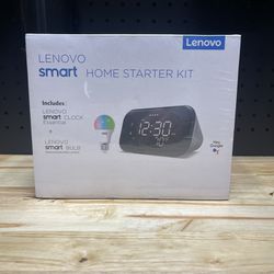 Lenovo Smart Clock-Hey Google-Bluetooth & Charger-Details Listed