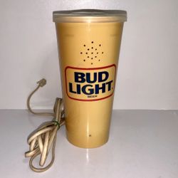Vintage Cup Bud Light Beer Push Button Telephone ~ Works !