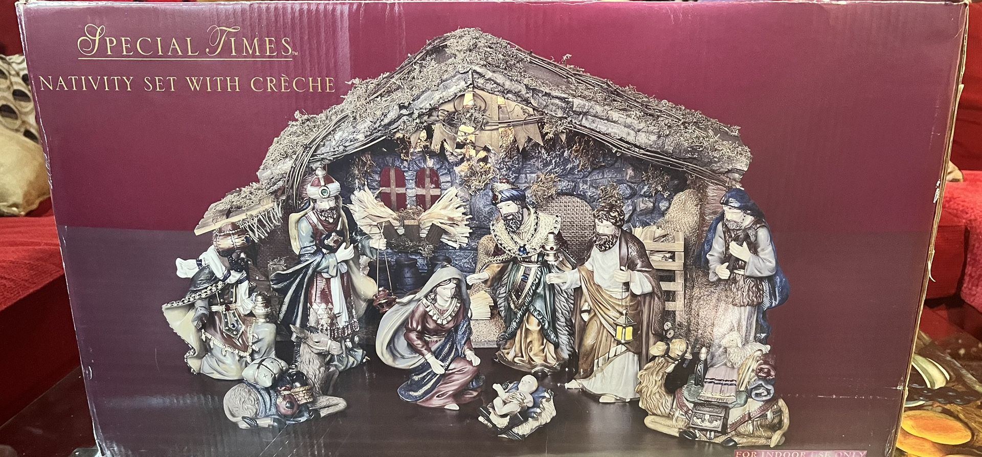 Special Times Nativity Set With Crèche Light Up, Christmas