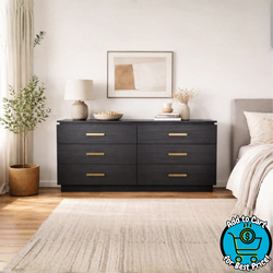 Four Hands 6-Drawer Dresser with Brass Pulls