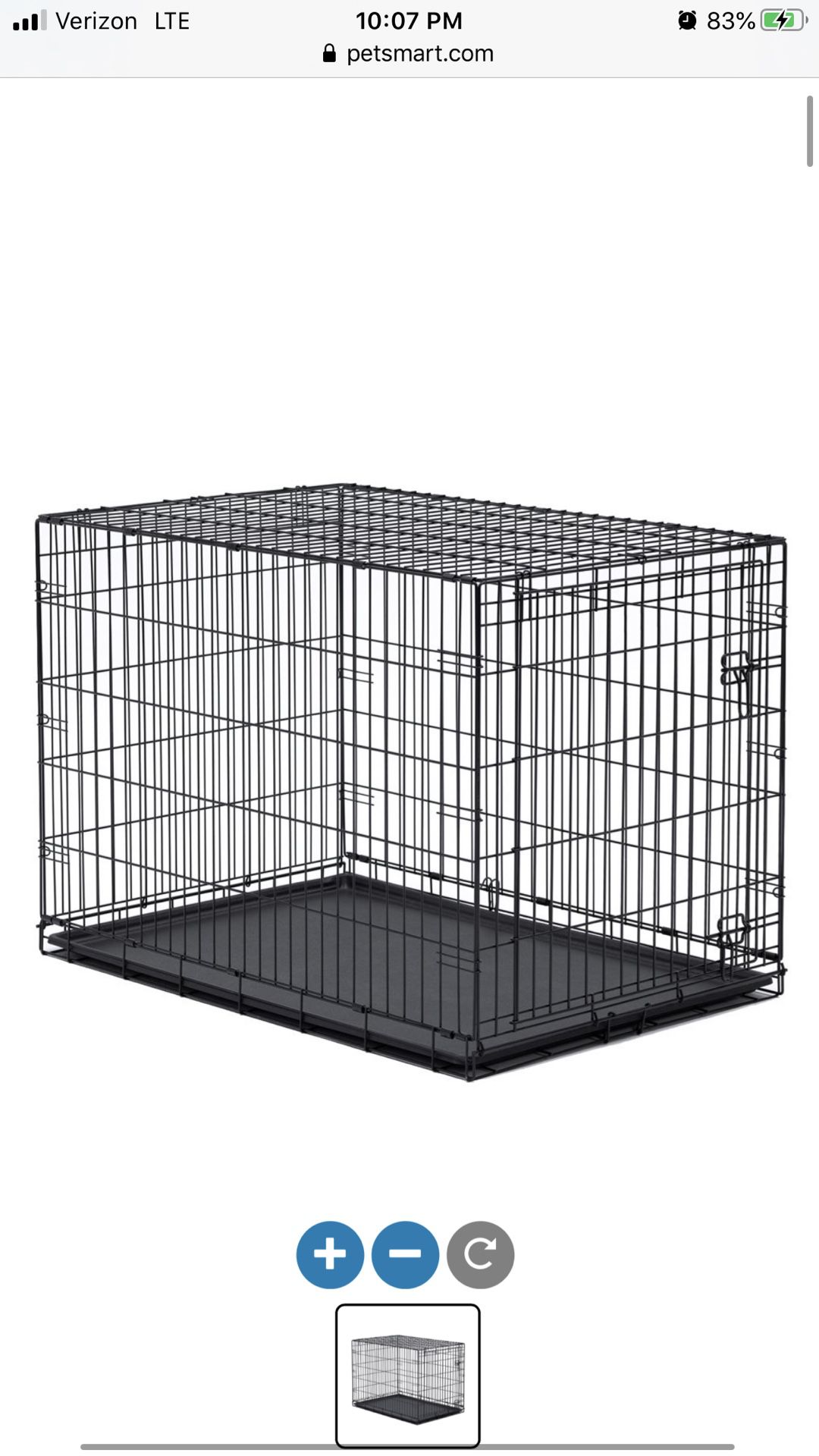 Small dog crate slightly used