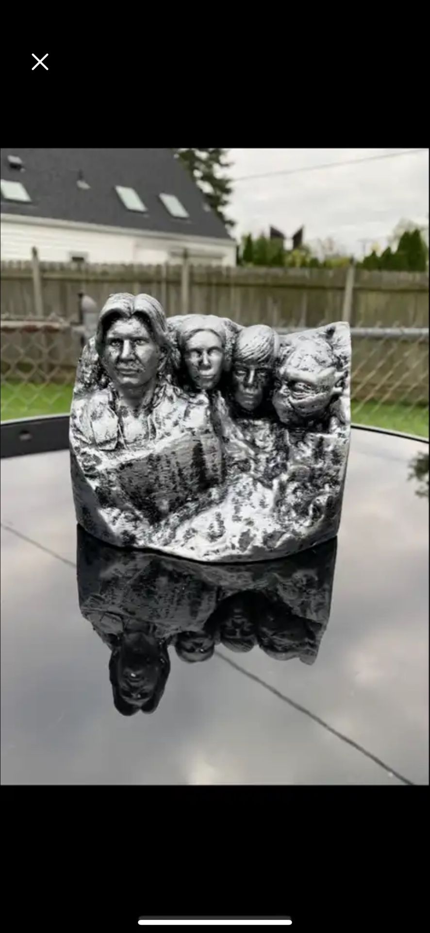 Star Wars Mount Rushmore statue