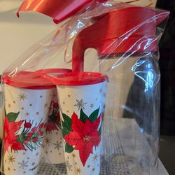 JARRA 2 LITROS Y 4 VASOS