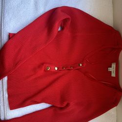 Red Long Sleeve Top
