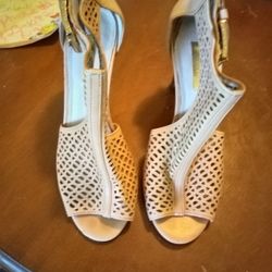 Diner Women's Leather Shoes With Zipper Backing Open Toe New High Heels