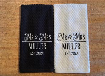 Embroidered kitchen towels💕
