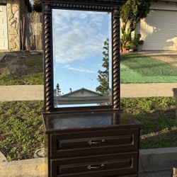 Free Dark Wood Gothic Dresser