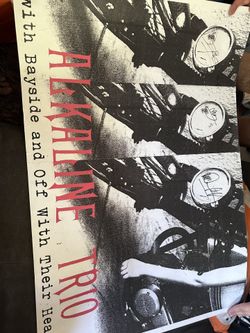 Alkaline Trio My Shame Is True Signed Tour Poster