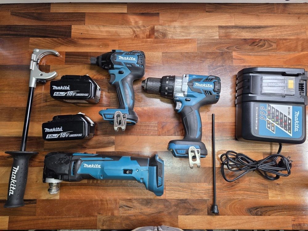 Makita Drill Impact Oscillating Saw Set 18v Kit