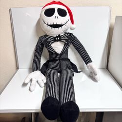 Giant Disney Jack Skellington Santa Claus Plush Doll 4ft