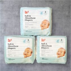 Walgreens Brand Baby Diapers Size 3