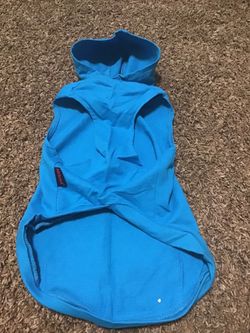 Medium turquoise and gold dog sweatshirts