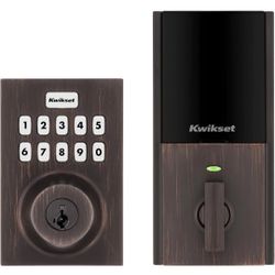 Kwikset HomeConnect 620 Z-Wave Long Range Enabled Keypad Smart Lock Convenient Keyless Entry, Customizable User Codes, Ring Alarm Compatible, Hub Requ