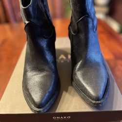 Onako Italian Leather Booties 