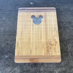 Mickey mouse laser engraved wood cutting board