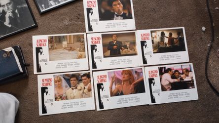 Scarface Memorabilia Message For Prices. Collectors Box, Movie Photos, Diecast Cadillac "Creampuff".