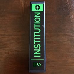 Institution Ale Company IPA Beer Tap Handle