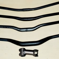 Mountain Bike Handle bars & 1 Handle Bar Stem