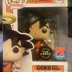 Goku With Wings Px Exclusive Funko Pop Glow Chase