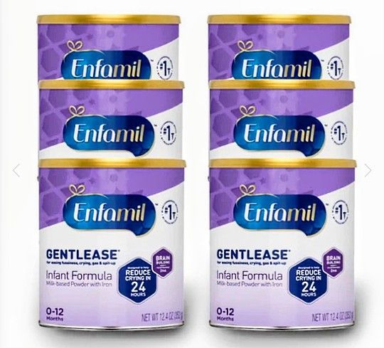 "Sale! Enfamil Gentlease Infant Formula, Powder, 12.4 oz (Pack of 6)'