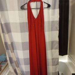 Elegant Red Evening Gown 