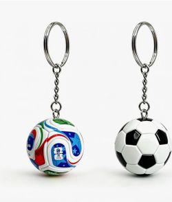6Pcs World Cup 2026 keychain soccer chain