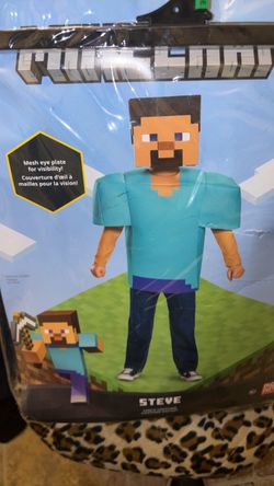 Minecraft Steve costume mesh eye plate