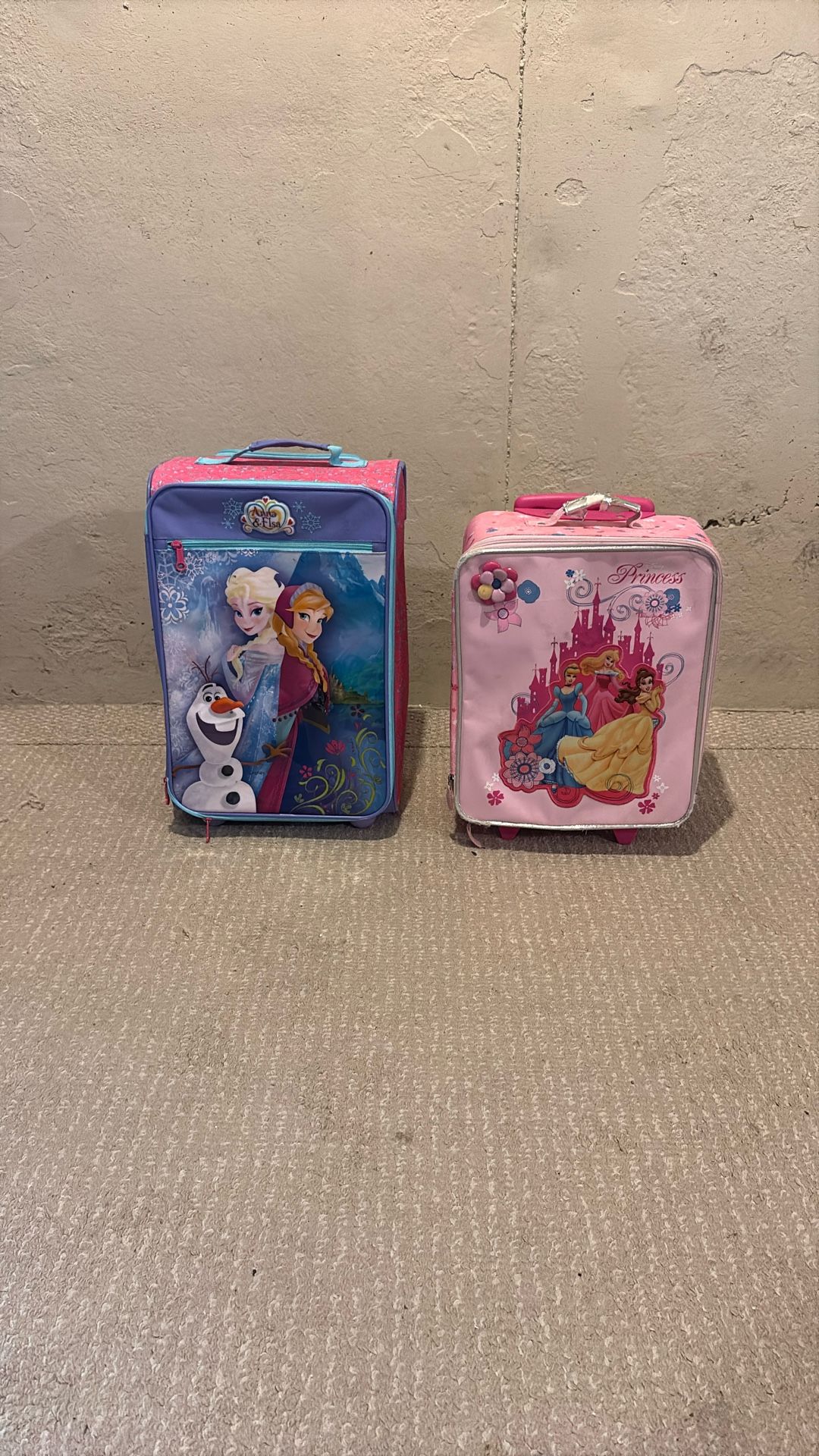 Disney Princess And Frozen Luggage Set