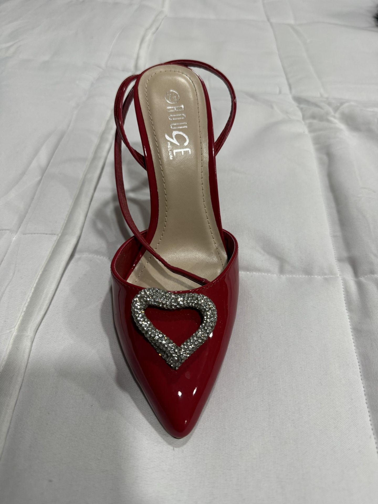 Red Patent Heart ♥️ Heels