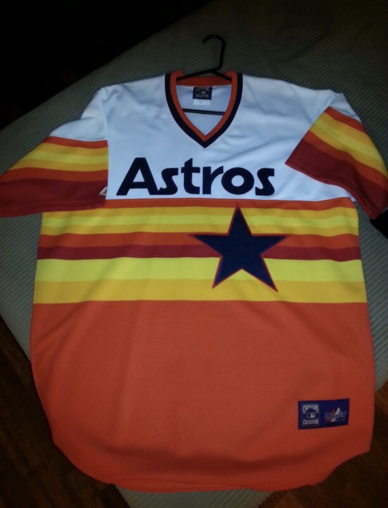 Houston Astros Throwback Majestic Baseball Jersey