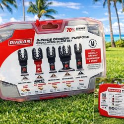 Diablo 5 Piece General Purpose Oscillating Blade Set 