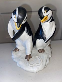 Franklin Mint - “Wuv” Porcelain Penguin Figure Hand Painted Collectible