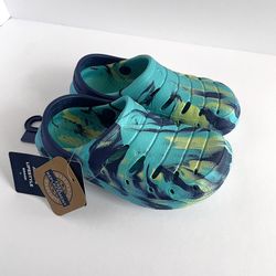 Rugged Shark Boys’ 9 Toddler EVA Clogs Tea