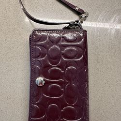 coach wristlet wallet