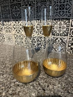 Wine & Champagne Paired Glasses-New