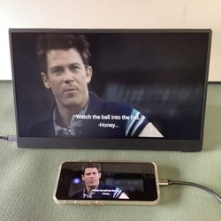 Portable 15.6 Monitor, Usb C, Hdmi