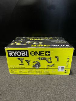 Ryobi PCL1600K2 18V 6 Tool Combo Kit W/ 2 Batteries, Charger & Bag