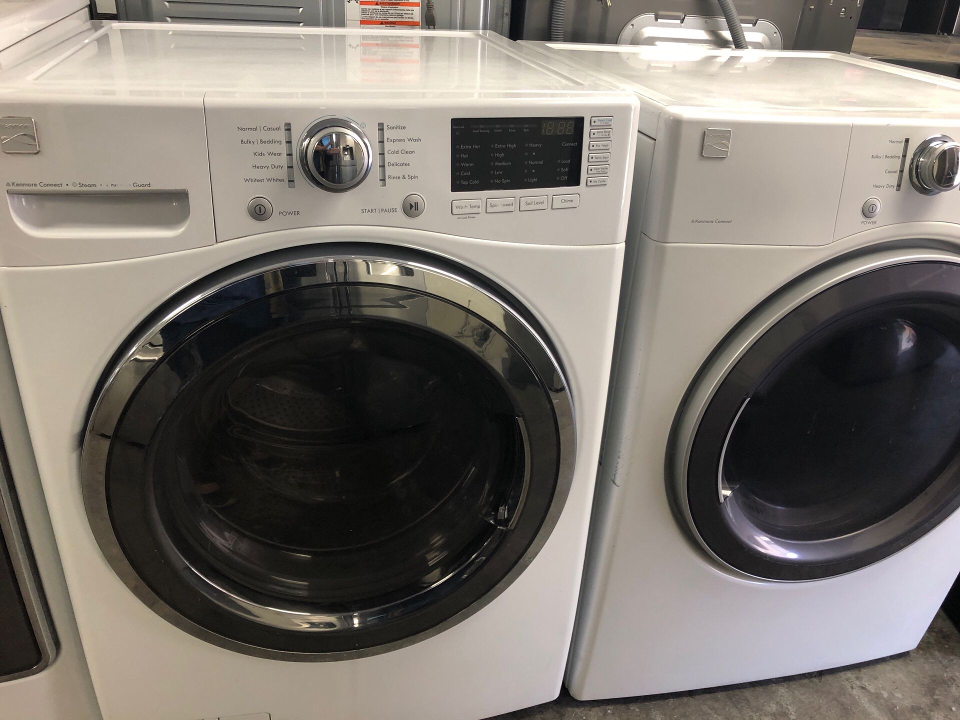 Kenmore gas front loaders washer and dryer