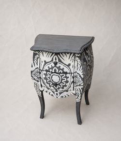 Vintage Hand-Painted Accent Cabinet / Nightstand