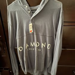 Diamond Supply blue Long Sleeve Sz Large