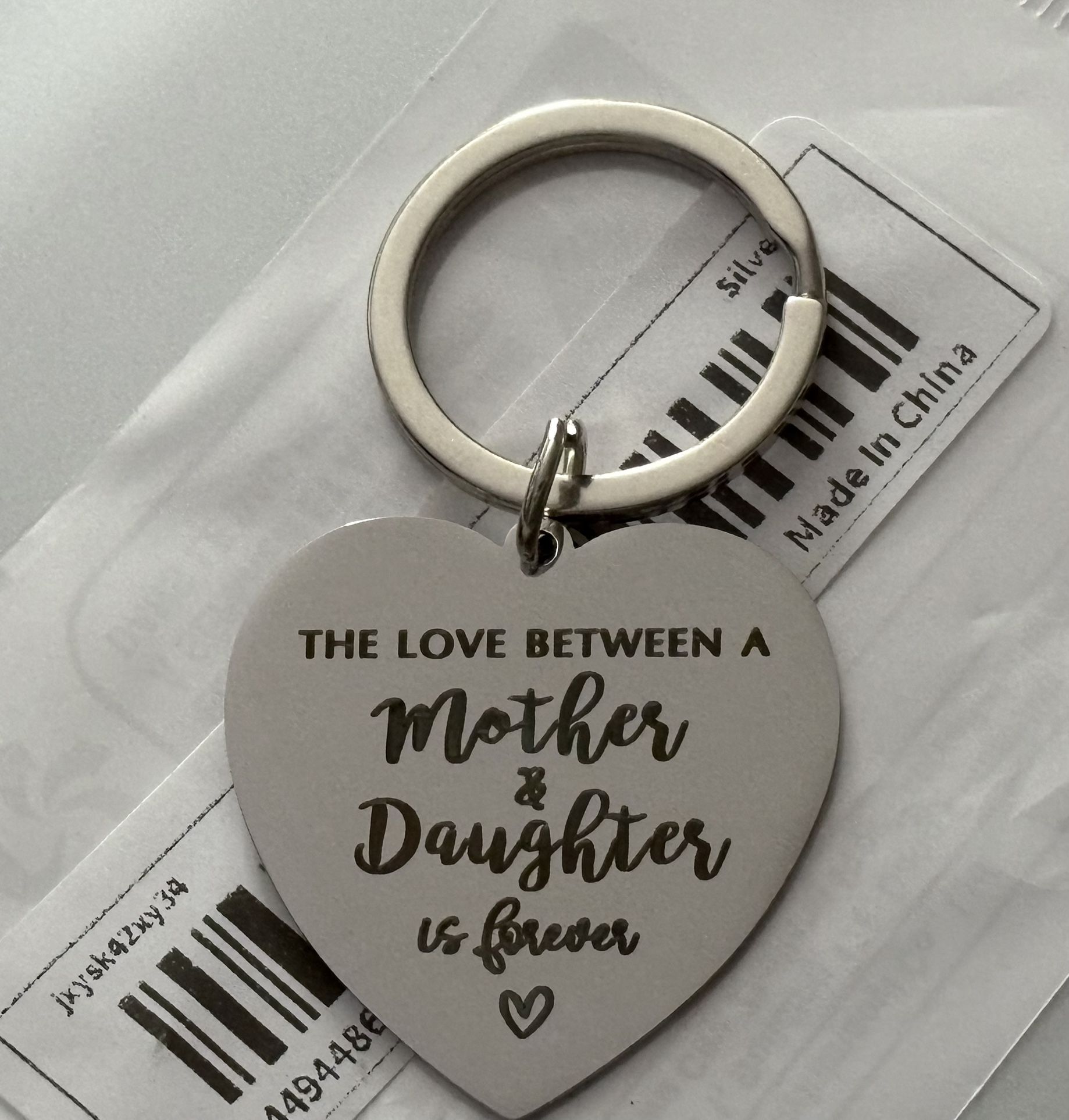Mother Daughter Love Forever Keychain