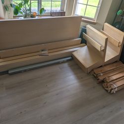 Queen Bed Frame W/ 2 Night Stands 