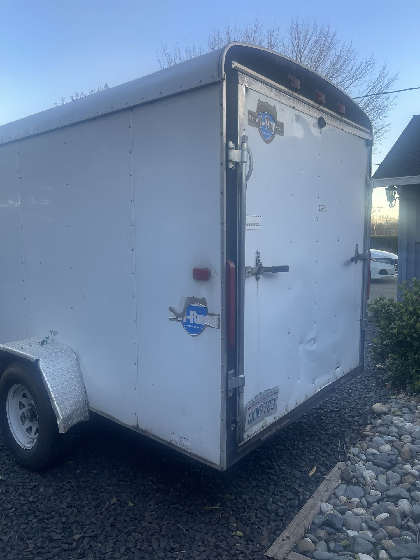 6x12 enclosed trailer equipment, not included
