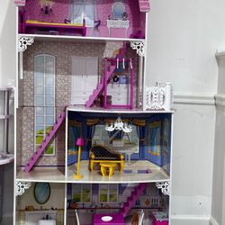 Tall Wooden Doll House